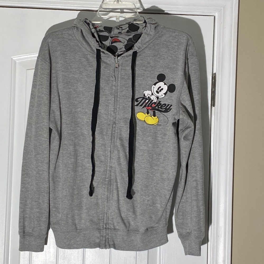 MICKEY MOUSE  HOODIE SWEATSHIRT - REVERSIBLE M